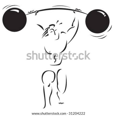 Graphic weightlifter