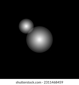 Resaltar luz brillante de color blanco gráfico