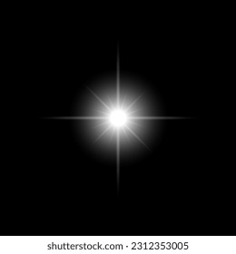 Resaltar luz brillante de color blanco gráfico