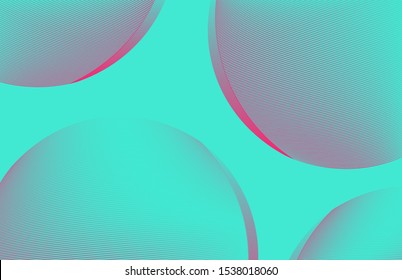 graphic wired bubbles background in pop blue pink shades