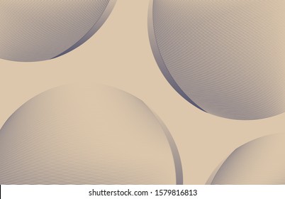 graphic wired bubbles background in retro blue ivory shades