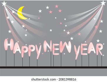 Graphic works refer to the celebrations during the New Year.