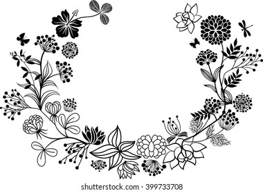 Graphic wreath