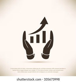 graphica wit hand icon
