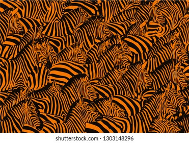 Graphical abstract illustration,color zebra pattern, modern design cover, vector illustration