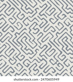 Graphical abstract pattern. monochrome vector illustration