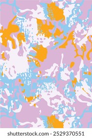 Graphical abstract vector illustration. abstract contemporary seamless pattern. Hand drawn unique print.