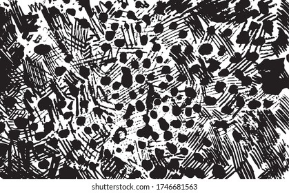 Graphical black and white abstract illustration,vector art