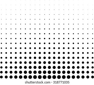 graphical black and white gradient in halftone style