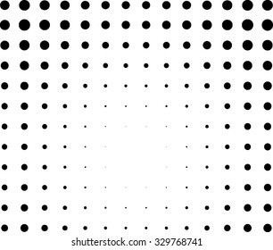 graphical black and white light effect in halftone style