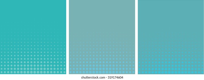 graphical blue gradient in halftone style