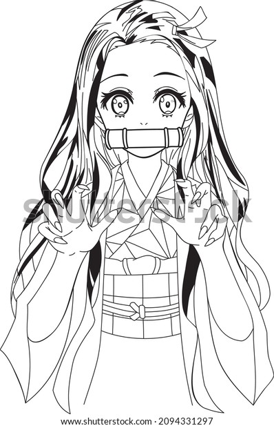 57  Anime Coloring Pages Nezuko  Free