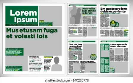 Graphical Design Newspaper Template