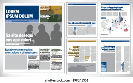 Graphical Design Newspaper Template