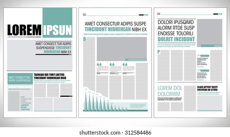 Graphical Design Newspaper Template