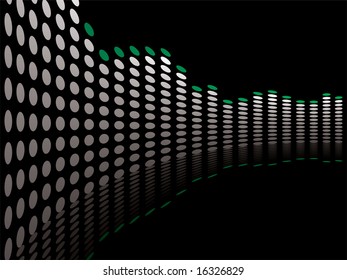 Graphical equaliser illustration ideal as a background or desktop