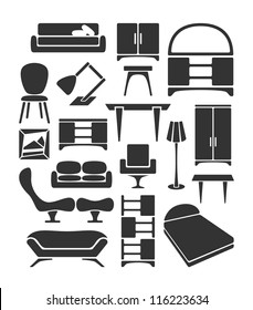 Graphical furniture set