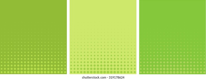 graphical green yellow gradient in halftone style