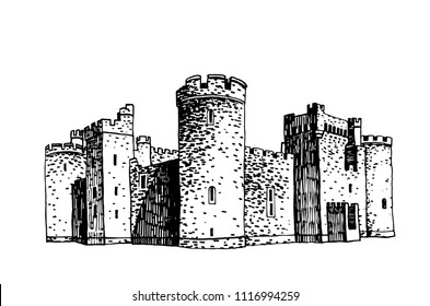 1,785 Medieval castle skyline Stock Vectors, Images & Vector Art ...