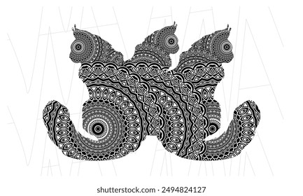 Conjunto gráfico dibujado a mano de gatos aislados sobre fondo blanco, ilustración eps

