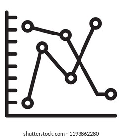 Graphical illustration of an icon is showing statistics 