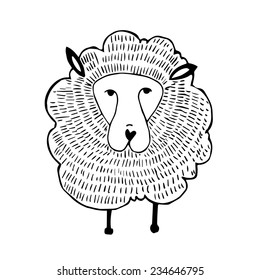 graphical illustration of sheep