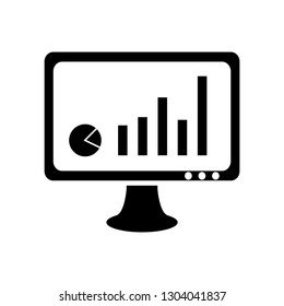 Graphical Information, Online statistics report, Online Marketing Research Icon