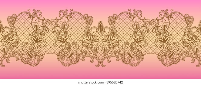 graphical lace ornament colored
