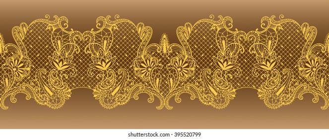 graphical lace ornament colored