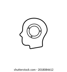 Graphical Mind icon, Graphical Mind vector illustration