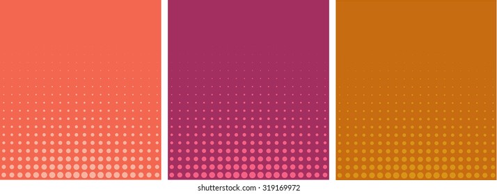 graphical pink orange gradient in halftone style