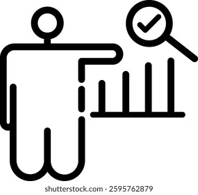 Graphical Presentation Design Black Outline