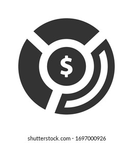 Graphical report icon. Pie Chart