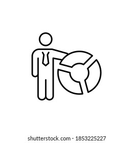 Icono de Informe gráfico en vector. Logotipo