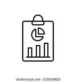 graphical report icon in vector. logotype