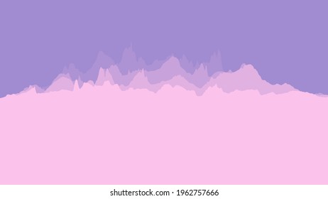 Graphical representation of data. Electric impulse, soundwave or financial chat. Flat vector design template with copyspace.