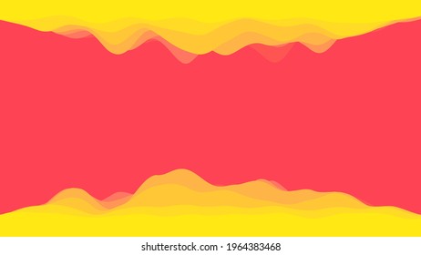 Graphical representation of data. Electric impulse, soundwave or financial chat. Flat vector design template with copyspace.