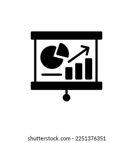 Graphical Representation icon in vector. Logotype