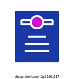 Graphical Representation of Important Documents in Blue and White Scheme