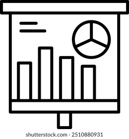 Graphical Representation Vector Icon Design