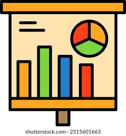 Graphical Representation Vector Icon Design Symbol
