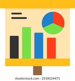 Graphical Representation Vector Icon Design Symbol