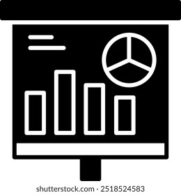 Graphical Representation Vector Icon Design Symbol