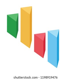 
Graphical representation of a vertical bar chart, sometimes it called a line graph 
