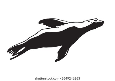 Graphical seal isolated on white background,vector illustration