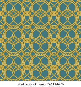 Graphical seamless geometric pattern. Vector tangled texture.
