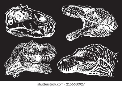 dinosaur heads