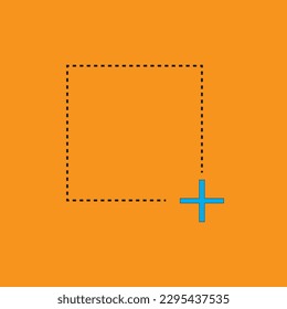 A graphical symbol indicating the ability to add or include something to a selection or group.