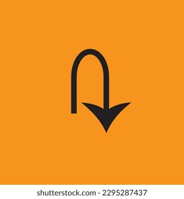 A graphical symbol indicating upward movement or a scroll to the top of a page or document.