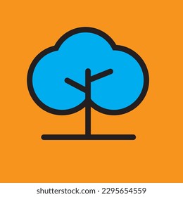 A graphical symbol representing a branching hierarchy, often used to represent file directories or organization charts. 